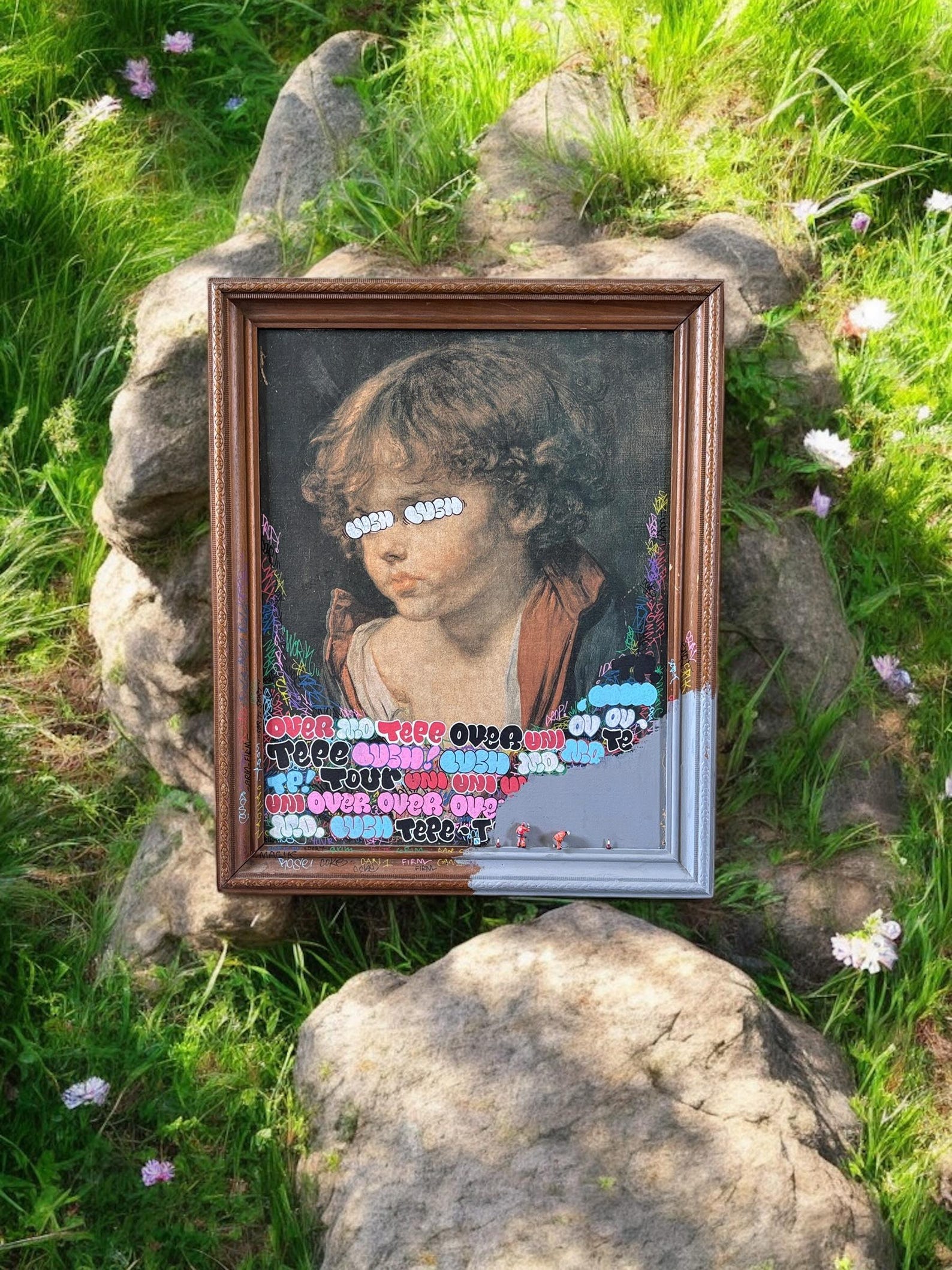 Lushsux - Jean-Baptiste Greuze Street Art Painting