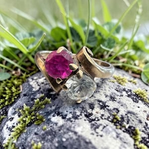 10k Gold Ruby & Diamond Ring
