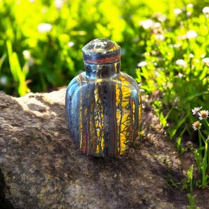 Chinese Tigers Eye Carved Snuff Bottle