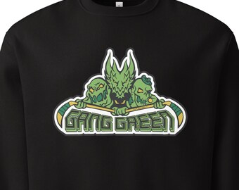 Sudadera pesada de gran tamaño Gang Green