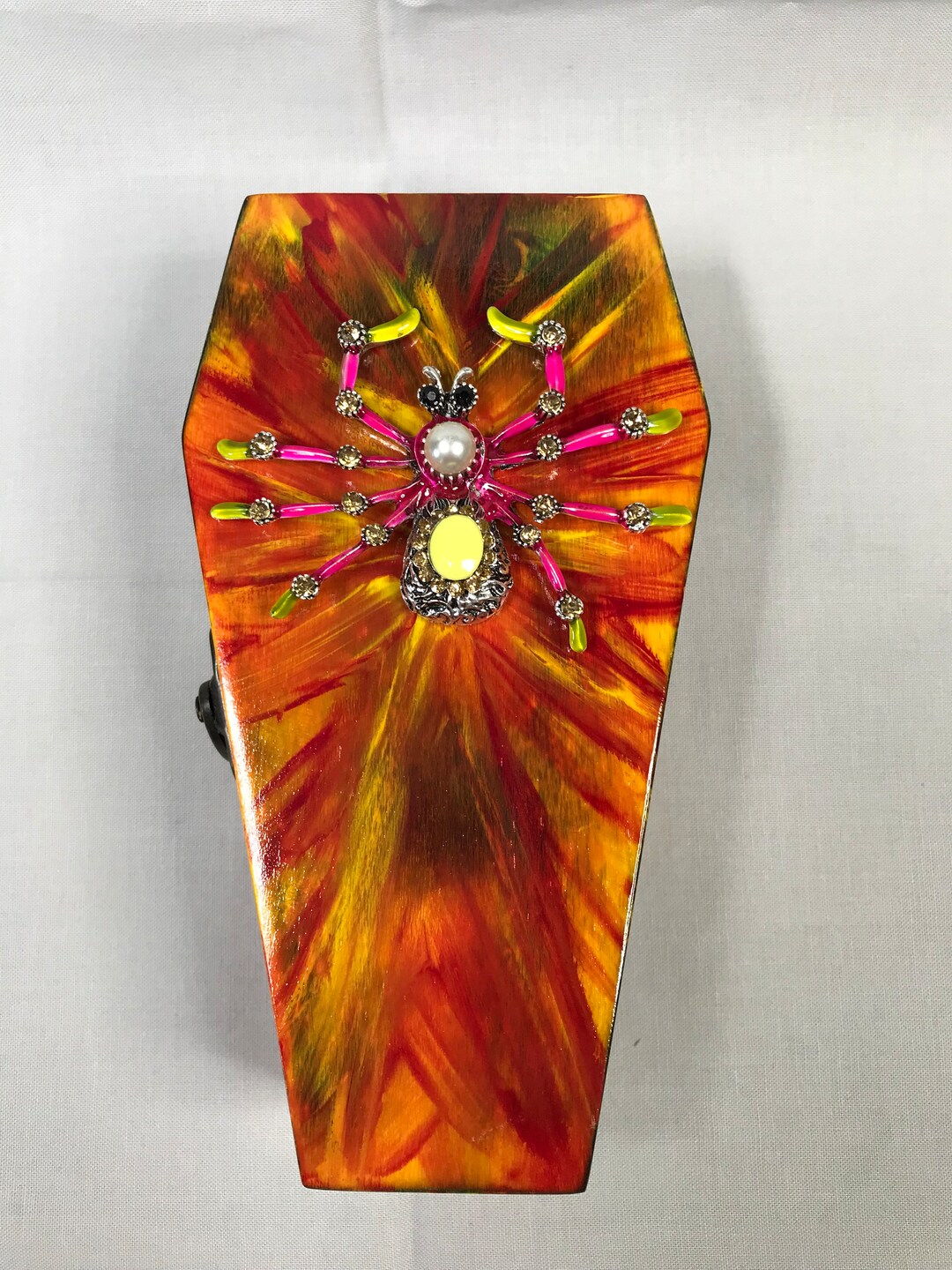 Betsey Johnson Spider Psychedelic Coffin Trinket Box Etsy