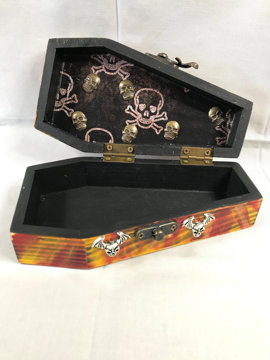 Betsey Johnson Spider Psychedelic Coffin Trinket Box Etsy