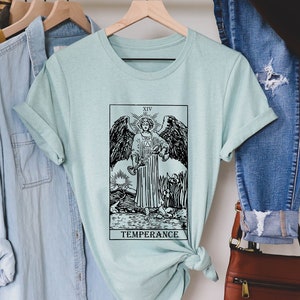Chemises de cartes de tarot en option, T-shirt pour les amateurs de tarot, chemise de carte de tarot, cadeau pour les amateurs de tarot, t-shirts de carte de tarot mystique, cadeau mignon pour elle