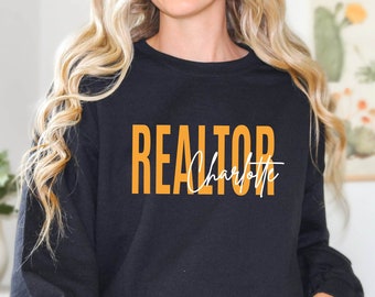 Personalized Name Realtor Sweatshirt, Custom Realtor Sweatshirt, Realtor Sweatshirt, Real Estate Agent Sweatshirt, Realtor Agent Gift