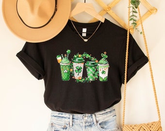 Saint Patricks Day Coffee Shirt, Coffee Lover Shirt, St Patricks Day Coffee Lover, Shamrock Coffee Shirt, St Patricks Day Shamrock Shirt