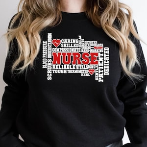 Felpa con definizione infermieristica, caratteristiche e dotazioni, felpa con affermazione quotidiana per infermieri, apprezzamento per infermieri, regalo per infermieri, felpa con cappuccio per infermieri