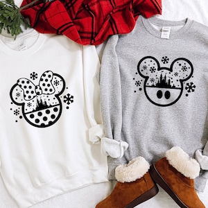 Disney couple christmas sweaters best sale