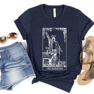 T-shirt pour les amateurs de tarot, chemise de carte de tarot, chemises de cartes de tarot en option, cadeau pour les amateurs de tarot, t-shirts de carte de tarot mystique, cadeau mignon pour elle