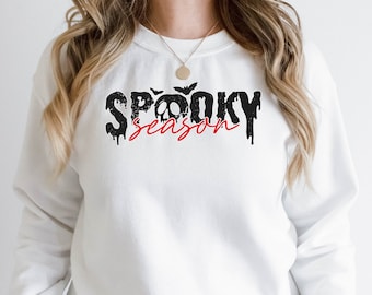 Spooky Season Halloween Skull Sweatshirt, Halloween Skull Sweatshirt, Halloween Party Hoodie, Spooky Halloween Sweatshirt, Spooky Hoodie
