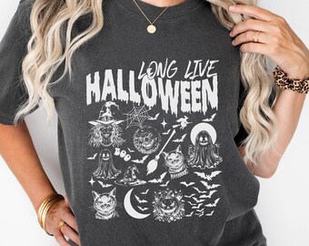 Long Live Halloween Shirt, Vintage Halloween Shirt, Retro Spooky Season Shirt, Halloween Witch Shirt, Halloween Party Shirts, Halloween Tee