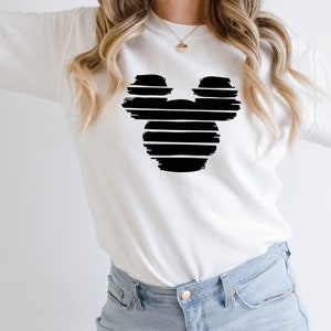 Disney Mickey Head Sweatshirt, Disney Vacation Mickey Sweater, Mickey Mouse Hoodie, Cute Disneyland Trip Sweatshirt, Cute Mickey Head Hoodie