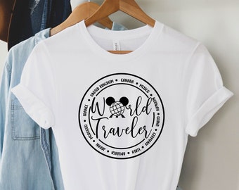 Disney World Traveler Shirt, Disney Trip Shirt, Adventure Lover Shirt, Mickey Ears Shirt, World Traveler Disney Shirt, Disney Matching Shirt