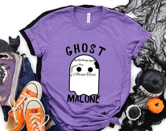 Ghost Malone Funny Halloween Shirt, Ghost Malone Shirt, Halloween Shirts, Funny Halloween Tee, Cute Ghost Tee, Halloween Ghost Shirt