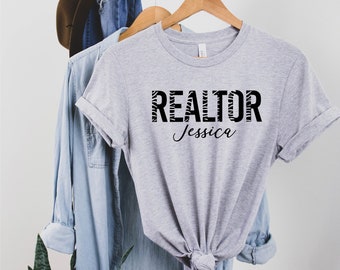 Realtor Shirt, Real Estate Shirt Gift For Realtor, Personalized Realtor T-Shirt, Custom Realtor Shirts, Real Estate Agent Gift T-Shirts