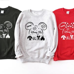 Custom Disney Trip Sweatshirt, Family Matching Disneyland Vacation Sweatshirt, Personalized Disney Trip Sweatshirt, Family Disney Hoodie