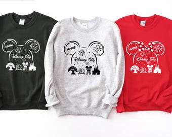 Felpa personalizzata con viaggio Disney, felpa abbinata per le vacanze a Disneyland in famiglia, felpa personalizzata con viaggio Disney, felpa con cappuccio Disney per la famiglia