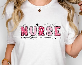 Chemise d'infirmière Saint-Valentin, cadeau pour elle, chemise d'appréciation d'infirmière, cadeau pour infirmière, T-shirt d'infirmière de la Saint-Valentin, chemise d'infirmière autorisée