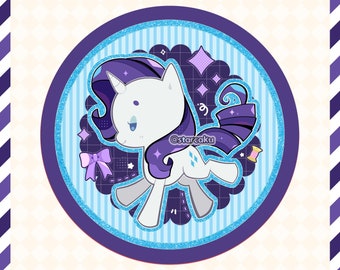 Rarity 2.25" Pin Button, Magnet, or Bottle Opener | Personalized with Name (Optional)