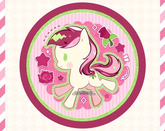 Roseluck 2.25" Pin Button, Magnet, or Bottle Opener | Personalized with Name (Optional)