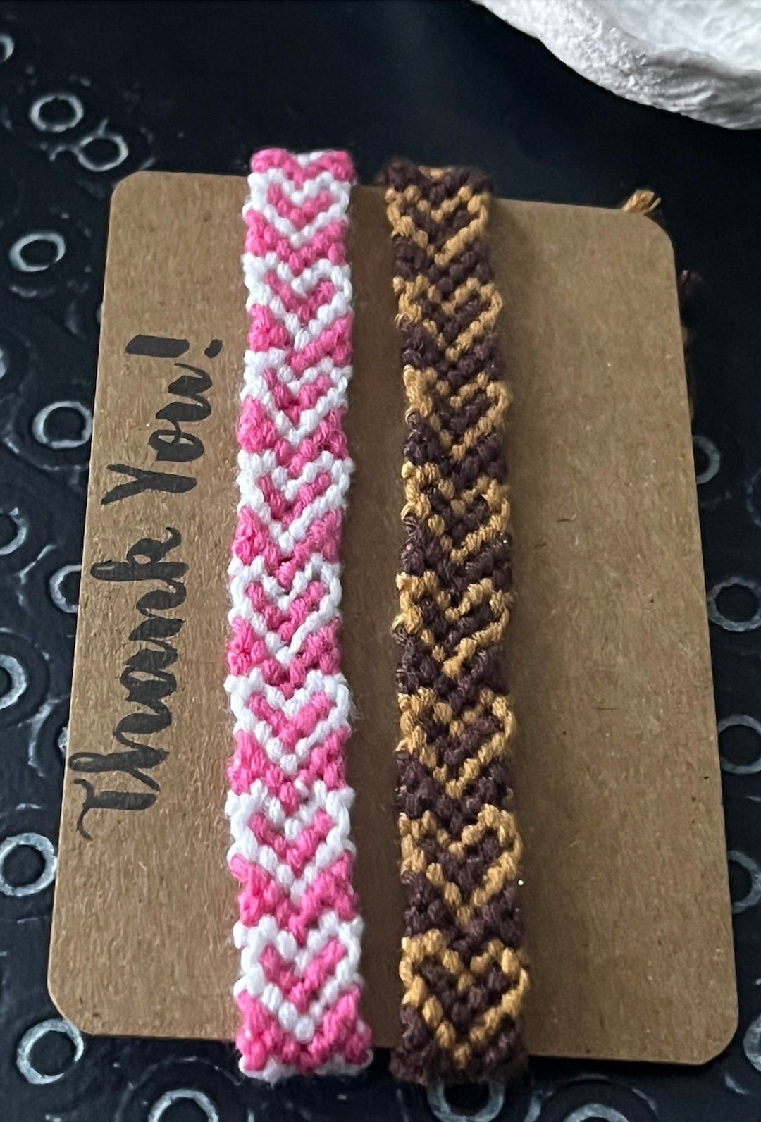 Heart Embroidery Bracelet Handcrafted Friendship Bracelet Etsy UK