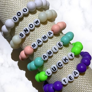 Custom Word bead bracelet