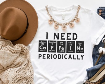 Coffee Chemistry T-Shirt, Science Geek Gift