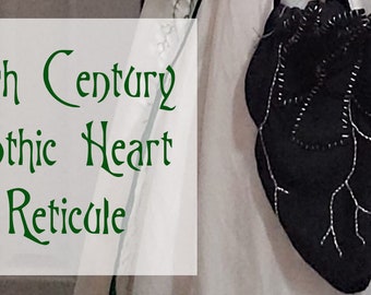 Gothic Heart Reticule PATTERN ONLY