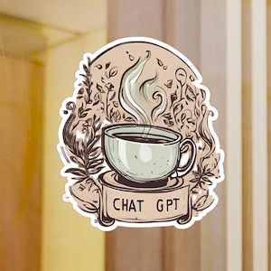 Chat GPT Sticker AI Gift for Tech Lover Gift Chat Gpt Lover Gift Chat Gpt Decor Chat Gpt Office Decor Vintage ChatGpt Gift for Chat GPT User