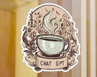 Chat GPT Sticker AI Gift for Tech Lover Gift Chat Gpt Lover Gift Chat Gpt Decor Chat Gpt Office Decor Vintage ChatGpt Gift for Chat GPT User