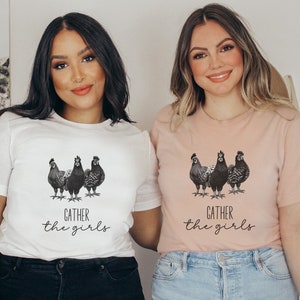 Farm Girl Shirt for Farm Girl TShirt Chicken Lover Shirt for Chicken Mom Gift for Chicken Owner Shirt Farm Themed Bachelorette Party TShirts