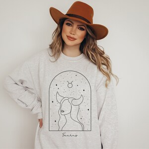 The Passionate Taurus Sweatshirt Minimalist Taurus Crewneck Sweatshirt Zodiac Gifts for Taurus Sweatshirt for Her Astrology Gifts for Taurus