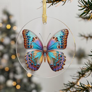 Brilliant Butterfly Christmas Ornament For Butterfly Lover Ornament Butterfly Ornament Acrylic Butterfly Window Hanging Butterfly Home Decor