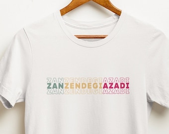 Zan Zendegi Azadi camiseta Irán camiseta libertad para Irán camiseta mujer vida libertad camiseta revolución camiseta Mahsa Amini Irán protesta camiseta