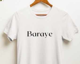 Baraye TShirt, Shervin Hajipour, Free Iran, Human Rights Shirt, Iranian Gifts, Iran Protests, Zan Zendegi Azadi Shirt, Baraye, Iran