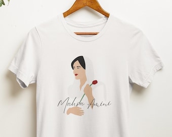 Camiseta Mahsa Amini, camiseta Irán gratis, camisetas unisex, camisetas para mujer, camisetas para mujer, camisetas para hombre