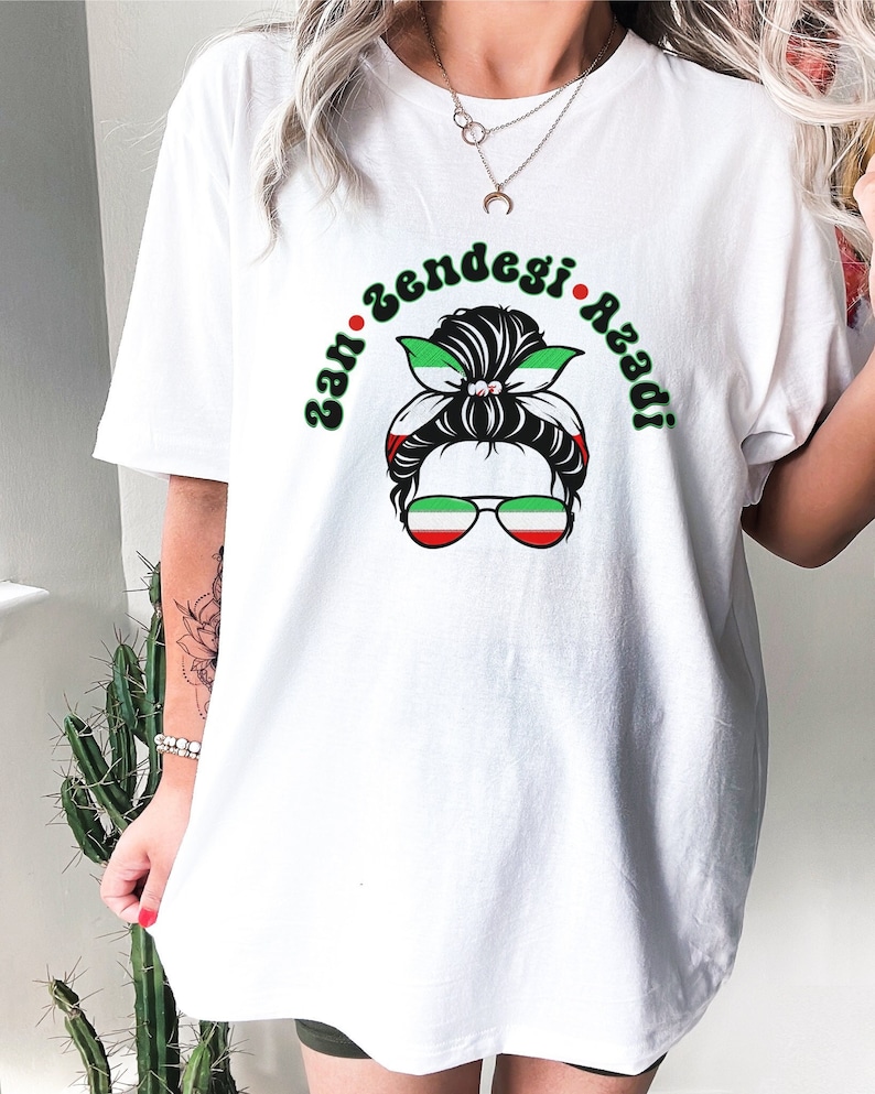 White CT Printed R-Neck Half Sleeve Azadi Tshirt.
