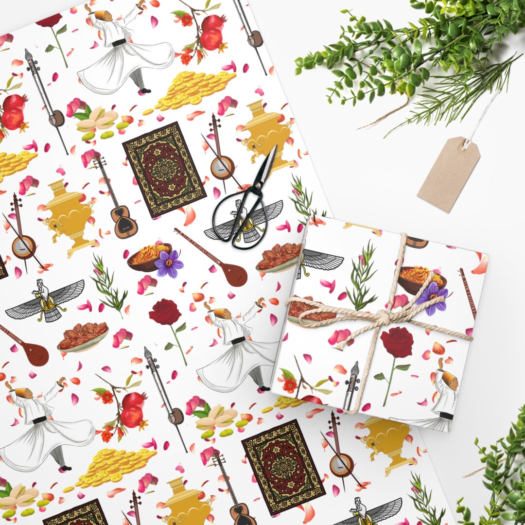 Persian Culture Gift Wrap Persian Wrapping Paper Persian Art Gift Rumi
