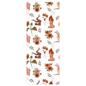 Naked in the Flowers Botanical Gift Wrap Floral Wrapping Paper Female Body Art Unique Print Gift Wrap Boho Wrapping Paper Earthy Gift Wrap image 4