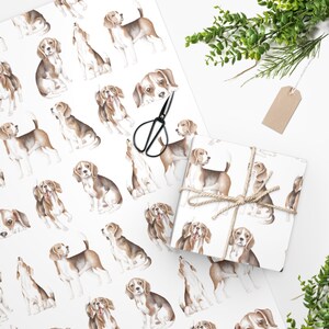 beagle pattern gift wrap beagle wrapping paper