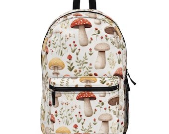 Mochila Mushroom Mochila Cottagecore Mochila Woodland Forestcore Mochila Woodland Mochila Hippie Mochila Botánica Mochila de regreso a la escuela