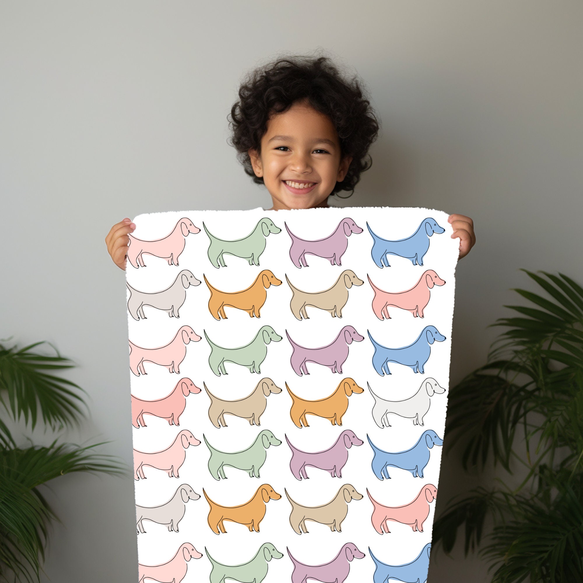 Sausage dog baby blanket hotsell