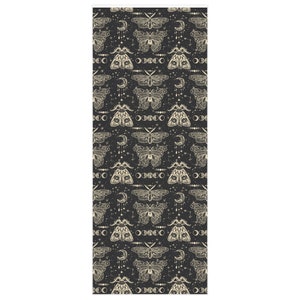 Cosmic Moths Wrapping Paper, Unique Gift Wrap, Retro Wrapping Paper, Aesthetic Gift Wrap, Wrapping Paper Sheets, Dark Gift image 3