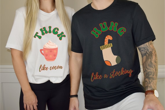 Funny Couples Christmas Shirts for Couples Christmas Party