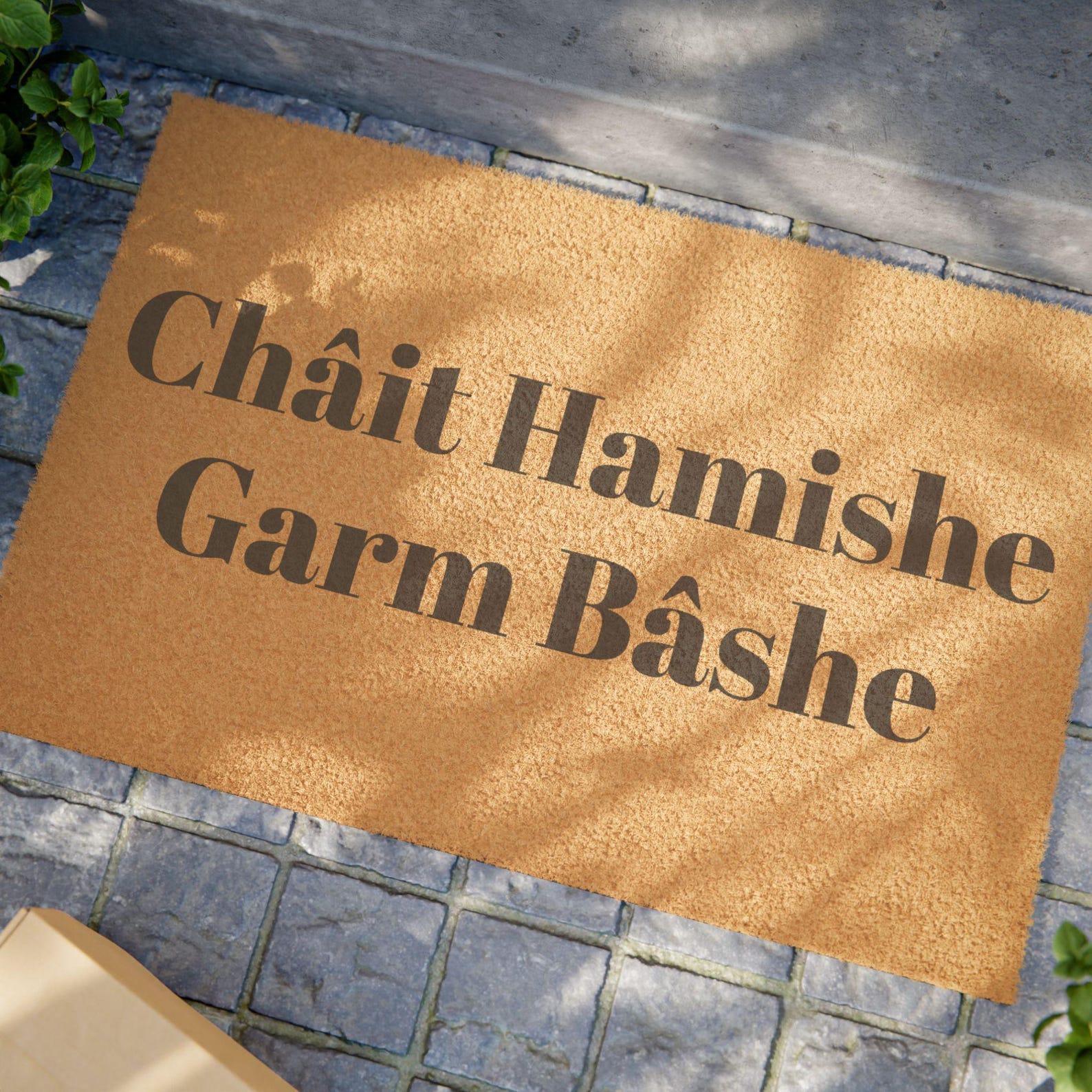 Châit Hamishe Garm Baashe Persian Doormat for Persian Home Gift Farsi ...