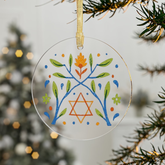 Jewish star christmas tree ornament Clearance