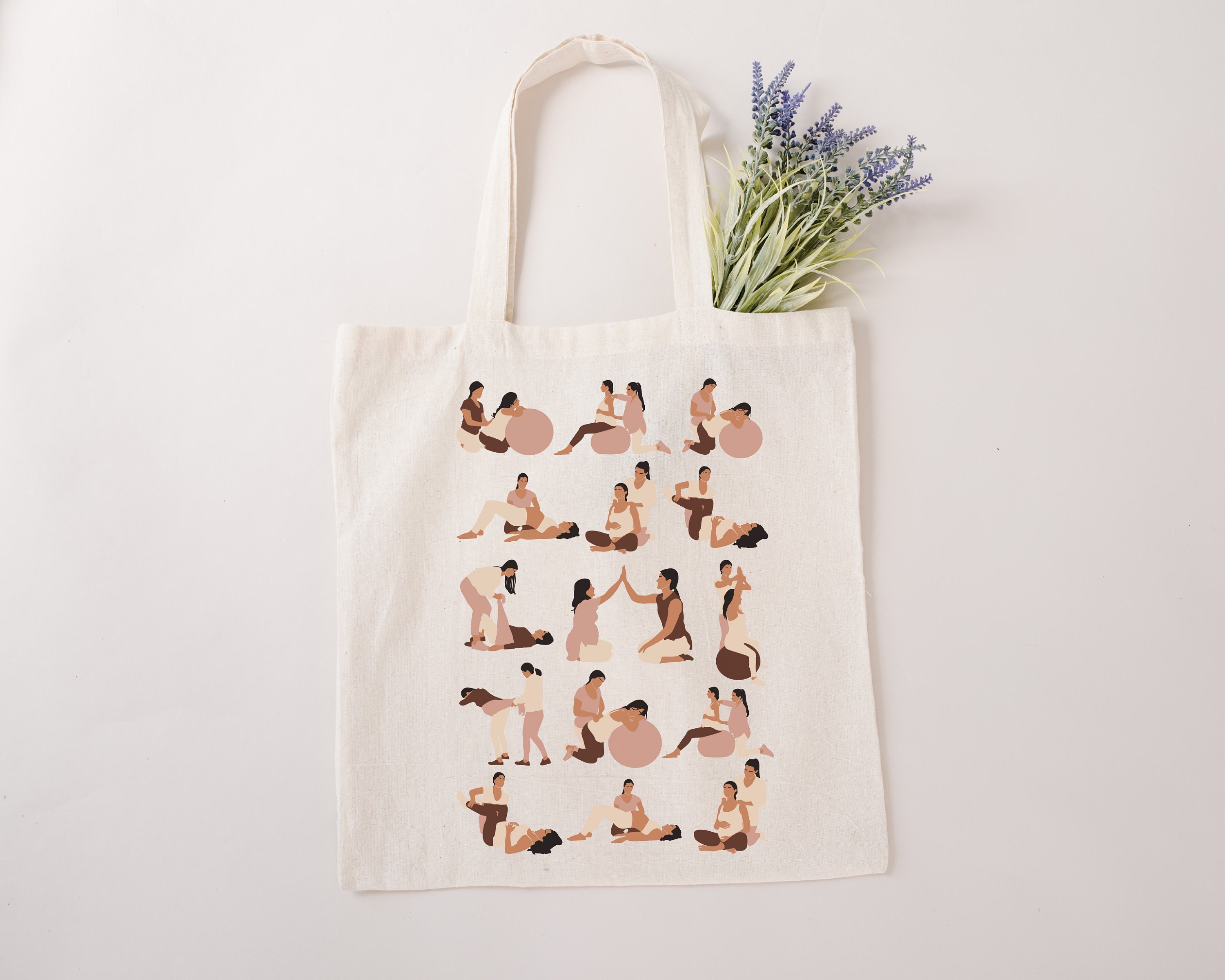 Birth Tote Bag Doula Gift Midwife Tote Bag Natural Birth Gift Home Birth Gift Natural Birth Gift for Labor Gift for Midwife Gift for Doula