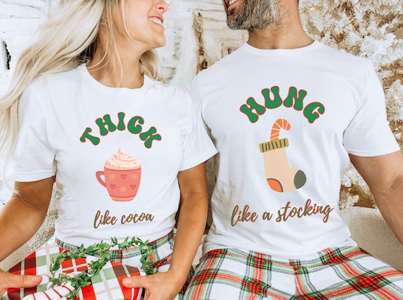 Funny Couples Christmas Shirts for Couples Christmas Party Shirts Funny His and Hers Christmas Shirts Naughty Couples Christmas Gifts X mas Etsy
