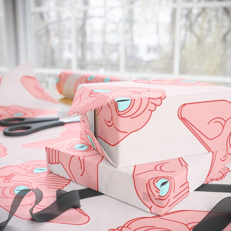 Sphynx Cat Wrapping Paper, Hairless Cat Gift Wrap, Cats, Sphynx Cat Lover Gifts, Sphynx Cat Gifts, Gifts for Cat Lovers, Hairless Cat Lovers image 4