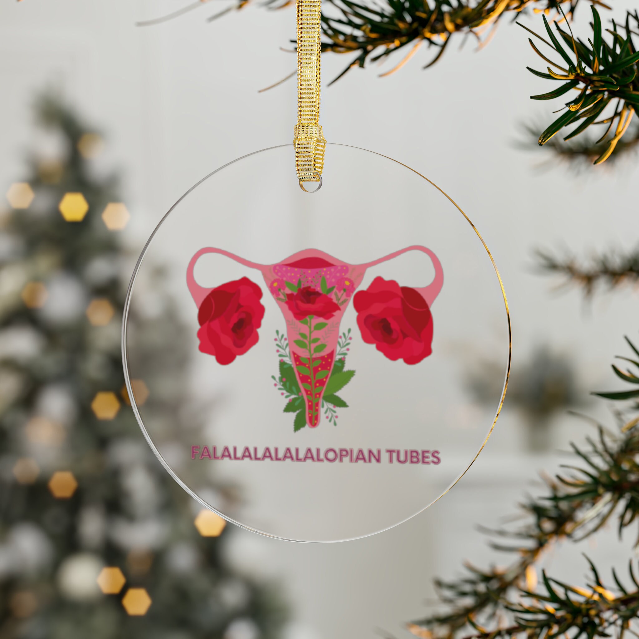 Falalalalopian Tubes Christmas Ornament for OBGYN Gift for Fertility ...