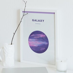 Galaxy // Cosmos // Gift for friend // Printable wall art // Home Decor // Space wall art // Digital art